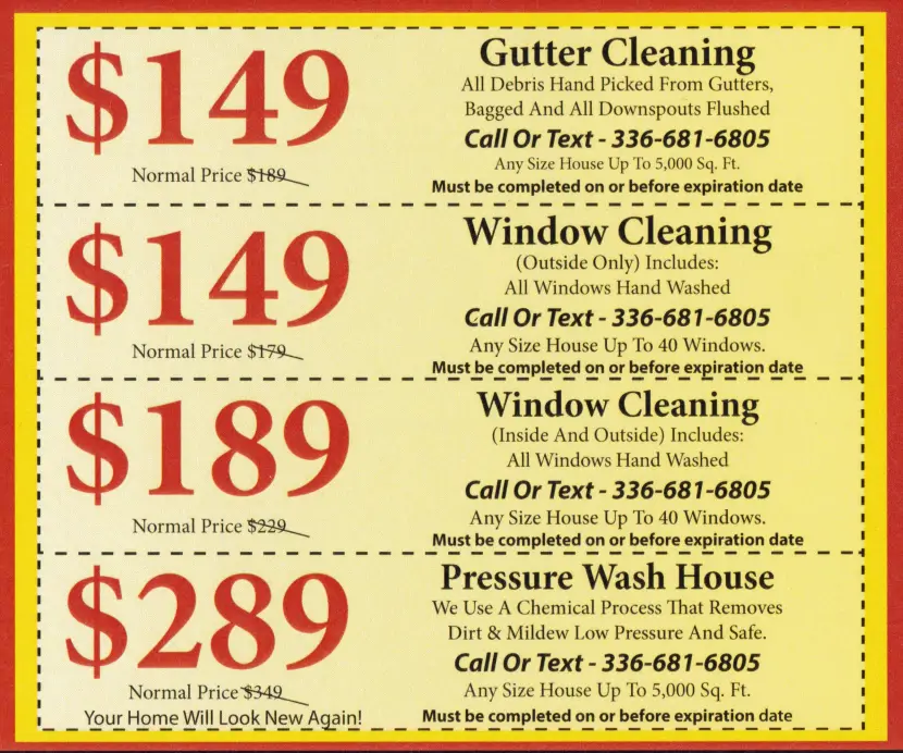 Monthly Cleaning Specials | APS Winston Salem NC Deals   