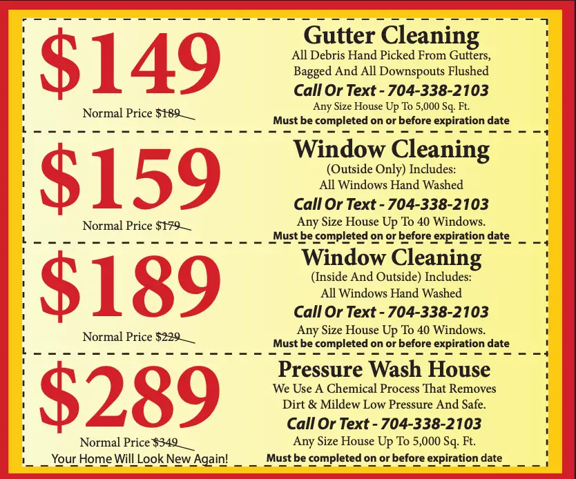 Monthly Cleaning Specials | APS Winston Salem NC Deals   APS Specials January 2026
