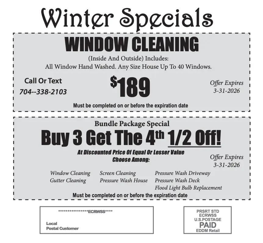 Monthly Cleaning Specials | APS Winston Salem NC Deals   APS Specials January 2026