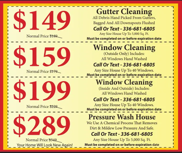 Monthly Cleaning Specials | APS Winston Salem NC Deals   New APS Winston Salem Greensboro Specials