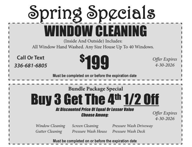 Monthly Cleaning Specials | APS Winston Salem NC Deals   