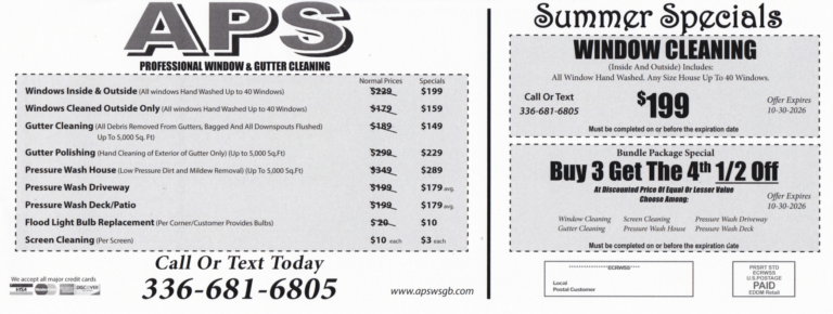 APS WSGB Specials