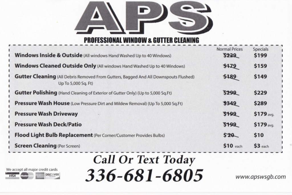 APS WSGB Specials